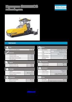 Tracked Asphalt Pavers Dynapac SD 2550 CS