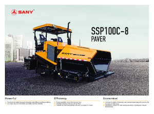 Paletli asfalt zemin kaldırıcıları Sany SSP100C-8 