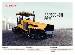 Tracked Asphalt Pavers Sany SSP80C-8H