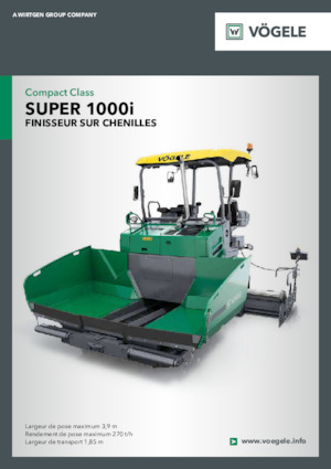 Tracked Asphalt Pavers Vögele Super 1000i