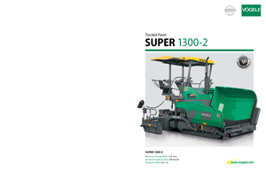 Tracked Asphalt Pavers Vögele Super 1300-2