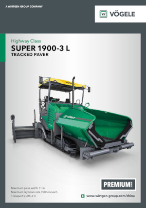 Tracked Asphalt Pavers Vögele SUPER 1900-3 L