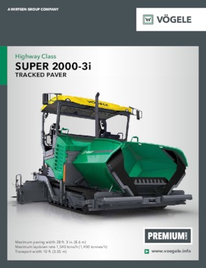 Tracked Asphalt Pavers Vögele Super 2000-3i