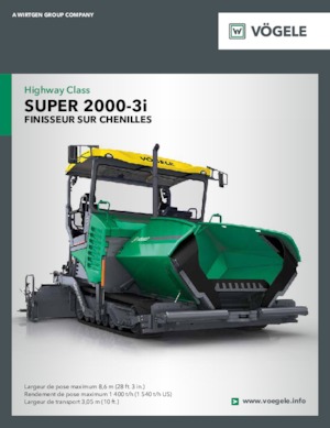 Tracked Asphalt Pavers Vögele Super 2000-3i