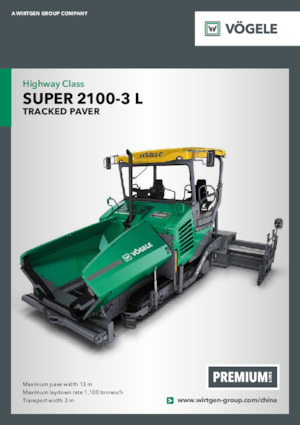 Tracked Asphalt Pavers Vögele SUPER 2100-3 L