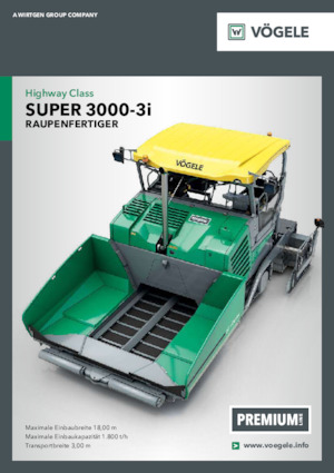 Tracked Asphalt Pavers Vögele Super 3000-3i