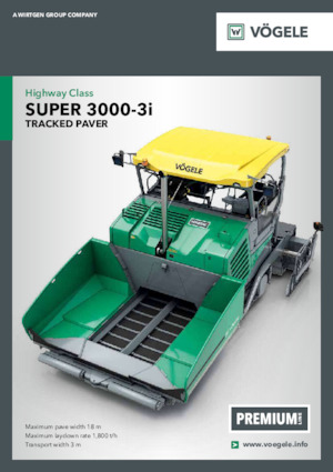 Tracked Asphalt Pavers Vögele Super 3000-3i