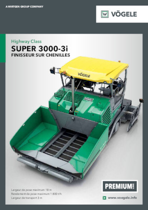 Tracked Asphalt Pavers Vögele Super 3000-3i