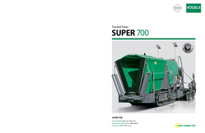 Tracked Asphalt Pavers Vögele Super 700