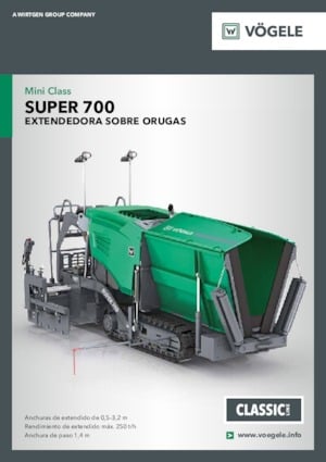Tracked Asphalt Pavers Vögele Super 700