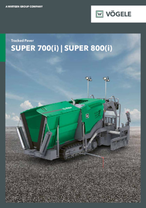 Tracked Asphalt Pavers Vögele Super 700i