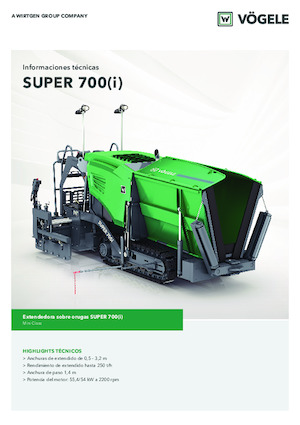 Tracked Asphalt Pavers Vögele Super 700i