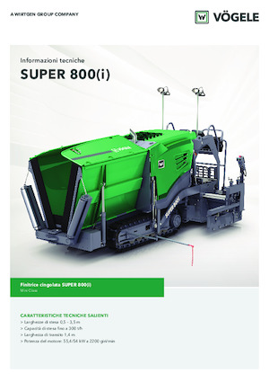 Tracked Asphalt Pavers Vögele Super 800i