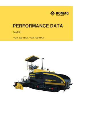 Tracked Asphalt Pavers Bomag VDA 700 MAX
