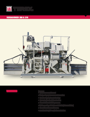 Tracked Asphalt Pavers Terex VersaScreed 208