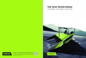 Tracked Asphalt Pavers Zoomlion ZPS1280