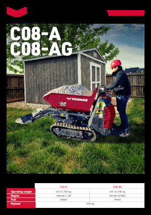 Tracked Dumpers Yanmar C08-A HI TIP 