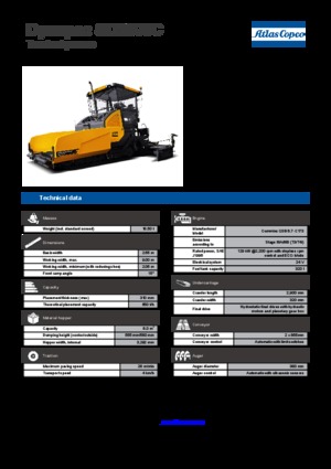 Tracked Asphalt Pavers Dynapac SD 2500 C