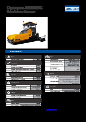 Tracked Asphalt Pavers Dynapac SD 2500 C
