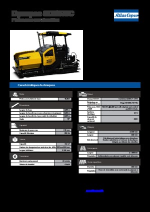 Tracked Asphalt Pavers Dynapac SD 2500 C