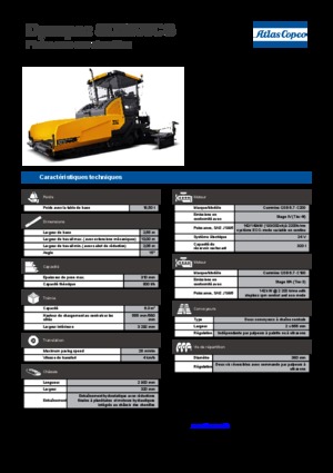 Tracked Asphalt Pavers Dynapac SD 2500 CS