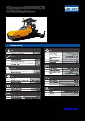 Tracked Asphalt Pavers Dynapac SD 2500 CS
