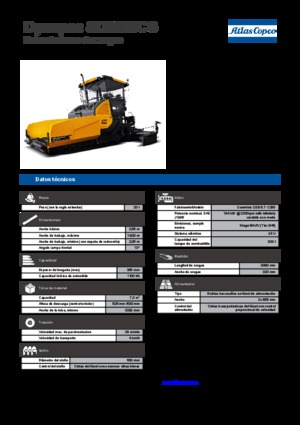 Tracked Asphalt Pavers Dynapac SD 2550 CS