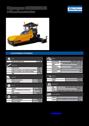 Tracked Asphalt Pavers Dynapac SD 2550 CS