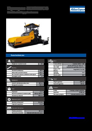 Paletli asfalt zemin kaldırıcıları Dynapac SD 2550 CS