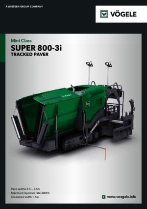 Tracked Asphalt Pavers Vögele Super 800-3i