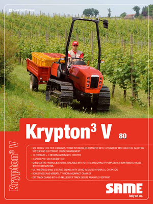 Track tractors SAME Krypton 80