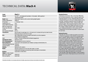 Track tractors Carraro Mach 4 II