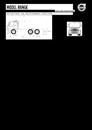 Tarktör parçaları Volvo Trucks FM13.420 6x2 Tractor Tag