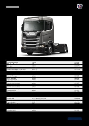 Tractor Scania S 370 A4X2NA