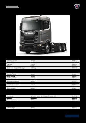 Tractor Scania S 370 A4X2NA