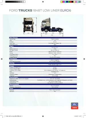 Tarktör parçaları Ford 1848T Lowliner