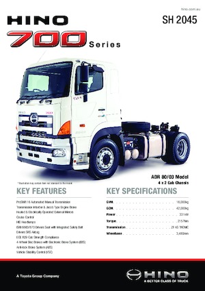 Truck Tractors - Tractor Units Hino 700 SH 2045 4x2