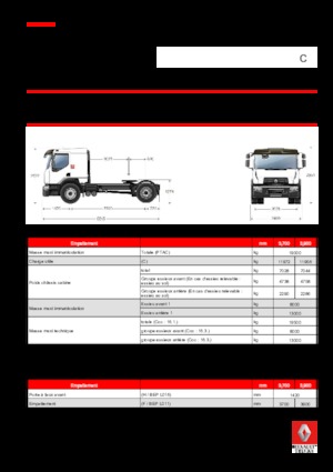 Tarktör parçaları Renault C CAB2300 430 4X2 T E6