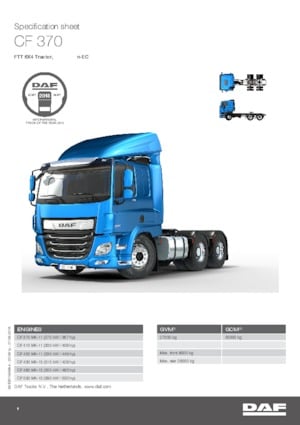 Truck Tractors - Tractor Units DAF CF 530 FTT DC