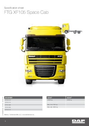 Tarktör parçaları DAF XF 105.410 FTG
