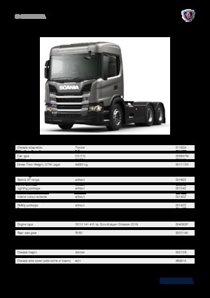 Tarktör parçaları Scania G 410 A6x2NA