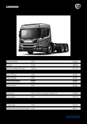 Tarktör parçaları Scania L 360 A6x2NB