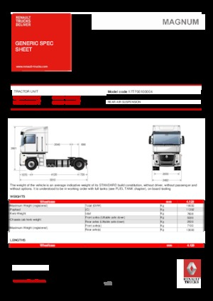 Truck Tractors - Tractor Units Renault MAGNUM 440.19 4X2 T