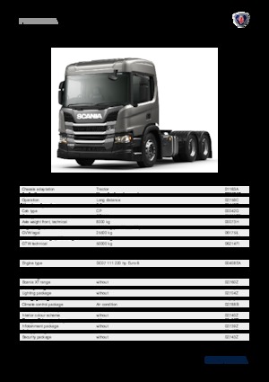 Tarktör parçaları Scania P 220 A6x2NA