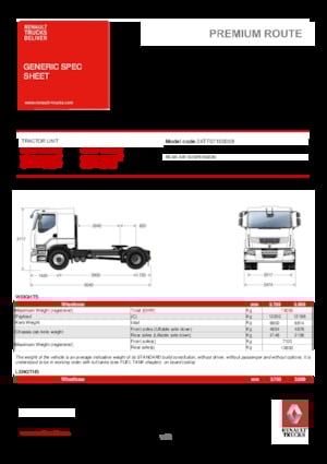 Truck Tractors - Tractor Units Renault PREMIUM 460.19 4X2 T TANKER