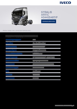 Truck Tractors - Tractor Units Iveco STRALIS ARTIC AS440S48T/P