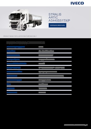 Truck Tractors - Tractor Units Iveco STRALIS ARTIC AS440S51TX/P
