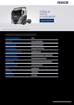 Tarktör parçaları Iveco STRALIS ARTIC AT440S46T/P