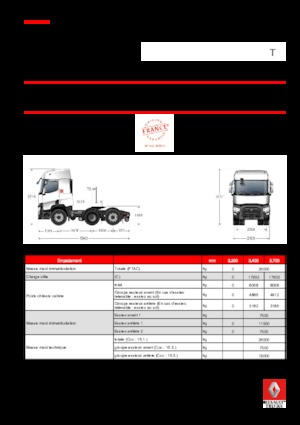 Truck Tractors - Tractor Units Renault T 430.26 6X2 T TAG E6