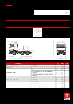 Truck Tractors - Tractor Units Renault T 480 T6x2 PUSHER E6
